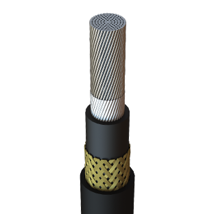 RigFlex-125 Type P Power Cable Single Conductor 2kV Armoured and Sheathed